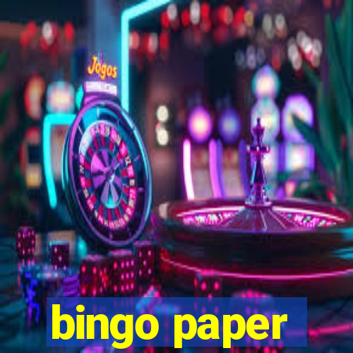 bingo paper