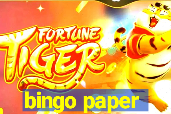 bingo paper