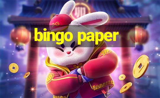 bingo paper