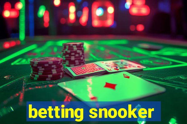 betting snooker