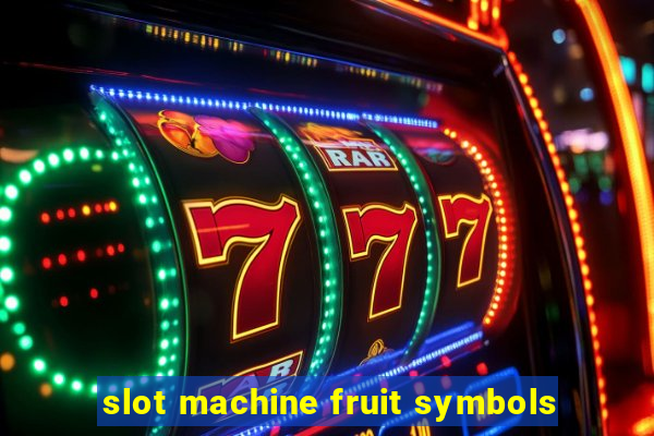 slot machine fruit symbols