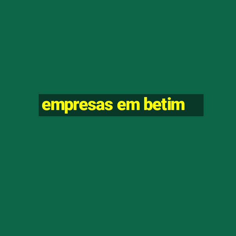 empresas em betim