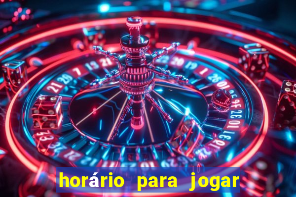 horário para jogar fortune tiger hoje