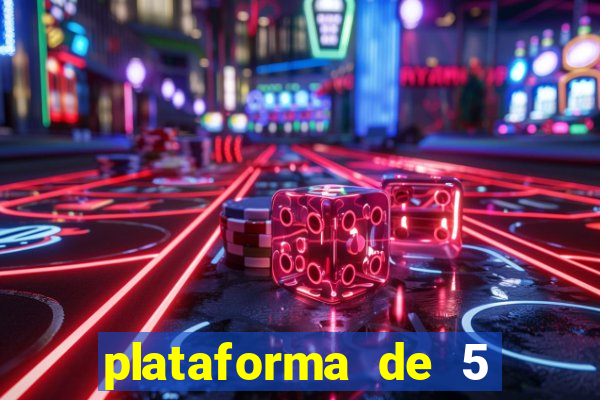 plataforma de 5 reais de b么nus