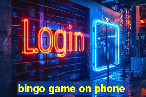 bingo game on phone