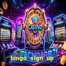 bingo sign up offers no wagering