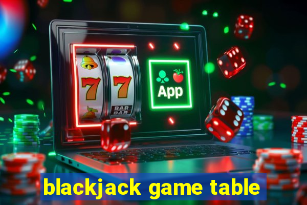 blackjack game table