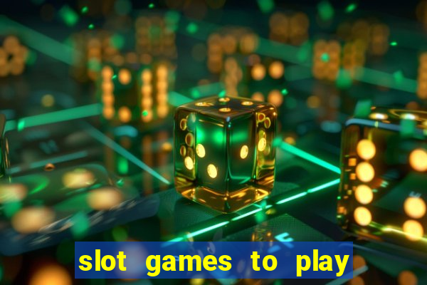 slot games to play for free