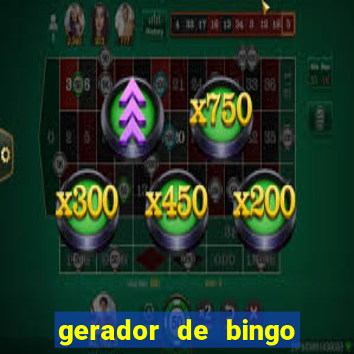 gerador de bingo cha de bebe