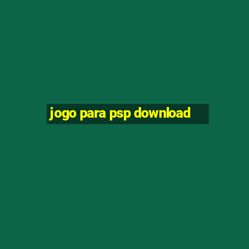 jogo para psp download