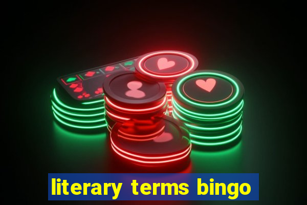 literary terms bingo