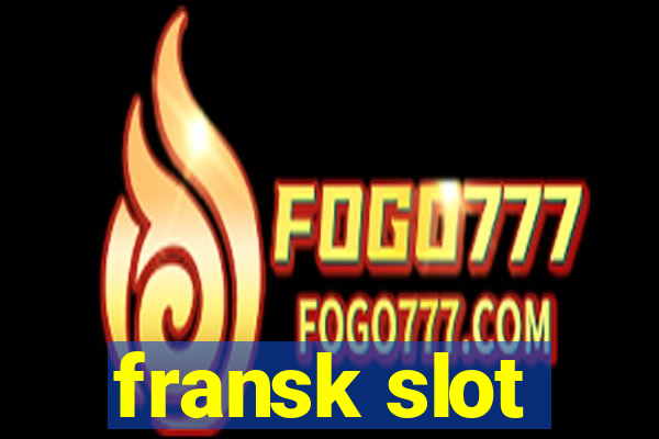 fransk slot