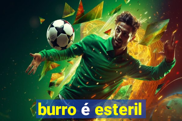 burro é esteril