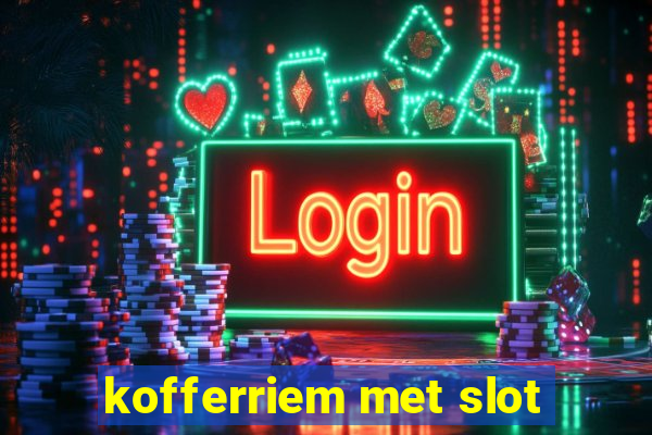 kofferriem met slot