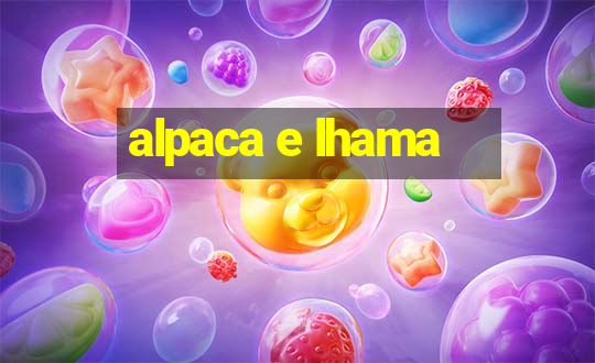 alpaca e lhama