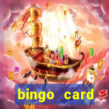 bingo card generator with pictures