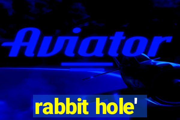 rabbit hole'