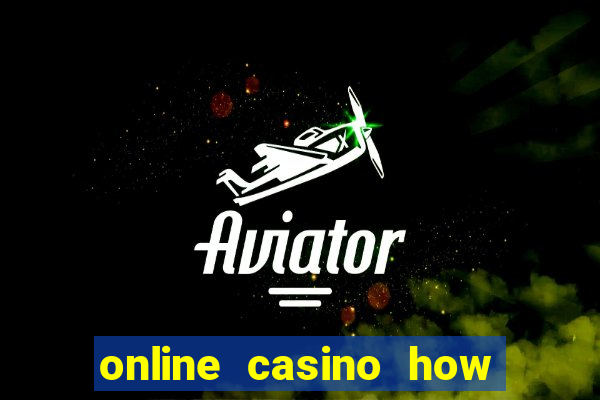 online casino how to win