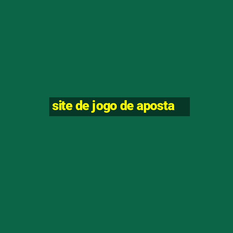 site de jogo de aposta