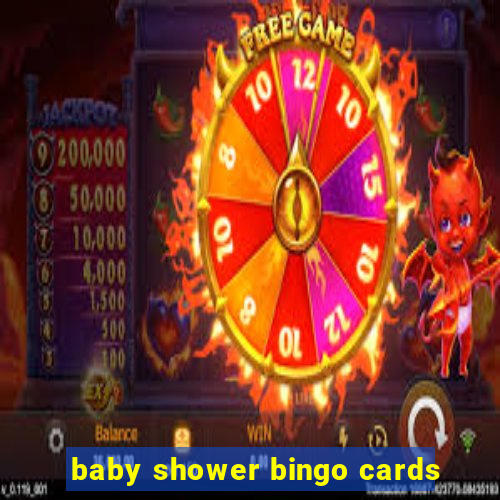 baby shower bingo cards