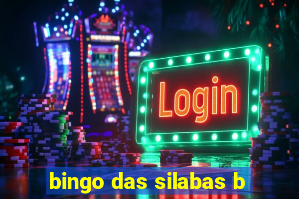 bingo das silabas b