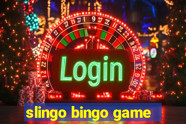 slingo bingo game