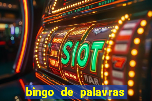 bingo de palavras 3 ano