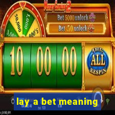 lay a bet meaning