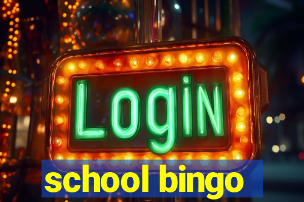 school bingo