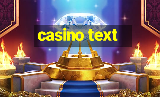 casino text