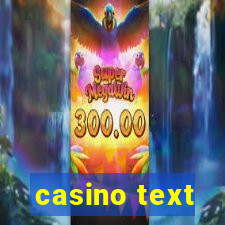 casino text