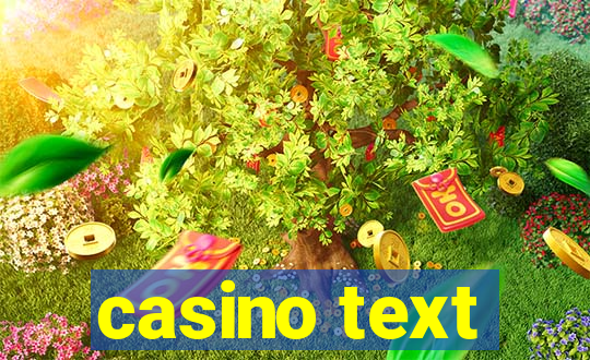 casino text