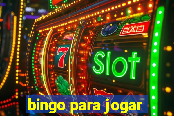 bingo para jogar