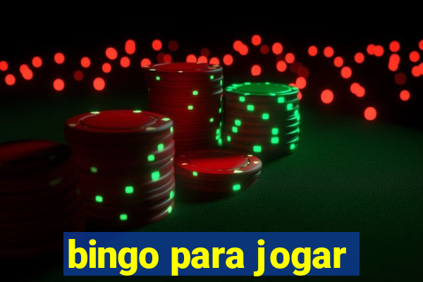 bingo para jogar