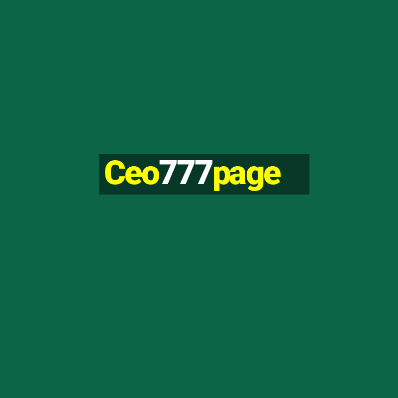 Ceo777page