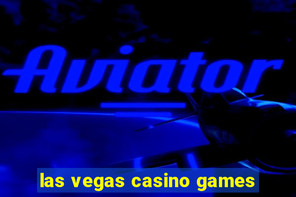 las vegas casino games