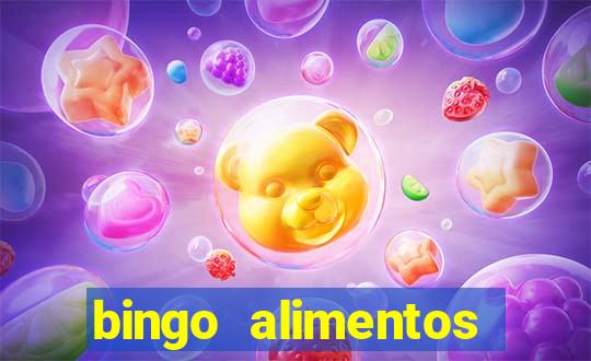 bingo alimentos para imprimir