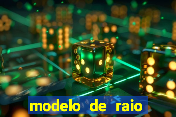 modelo de raio para imprimir