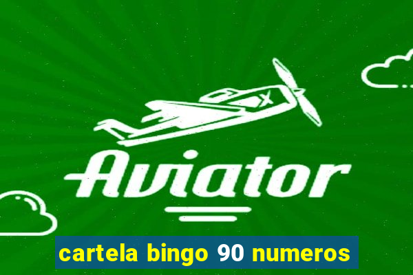 cartela bingo 90 numeros