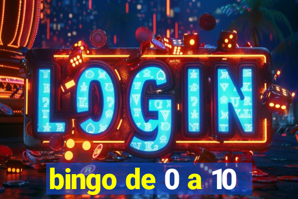 bingo de 0 a 10