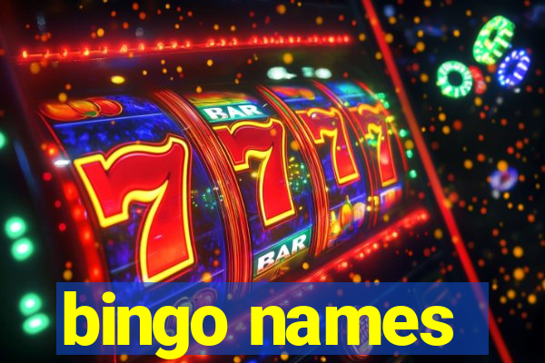 bingo names