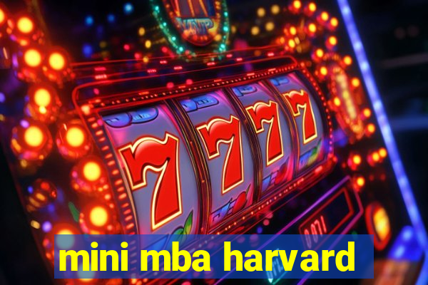 mini mba harvard