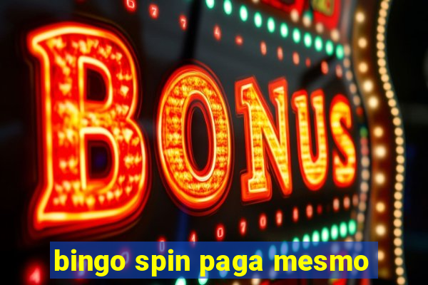 bingo spin paga mesmo