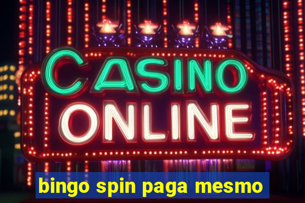 bingo spin paga mesmo