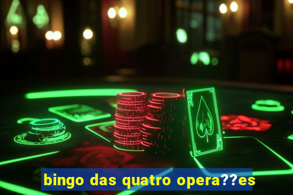 bingo das quatro opera??es