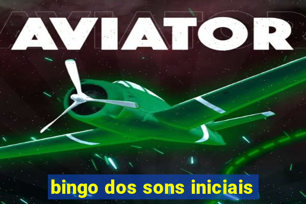 bingo dos sons iniciais