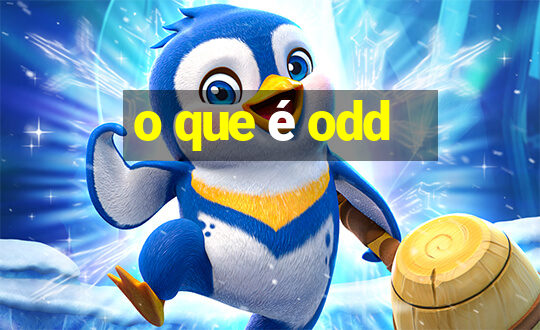 o que é odd