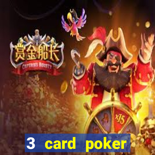 3 card poker casino game