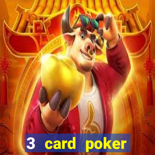 3 card poker casino game