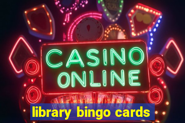 library bingo cards